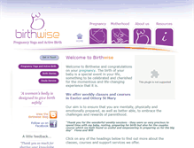 Tablet Screenshot of birthwise.net